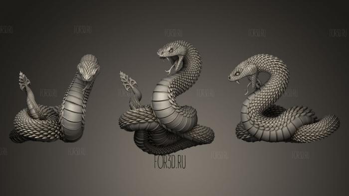 Snake Viper stl model for CNC